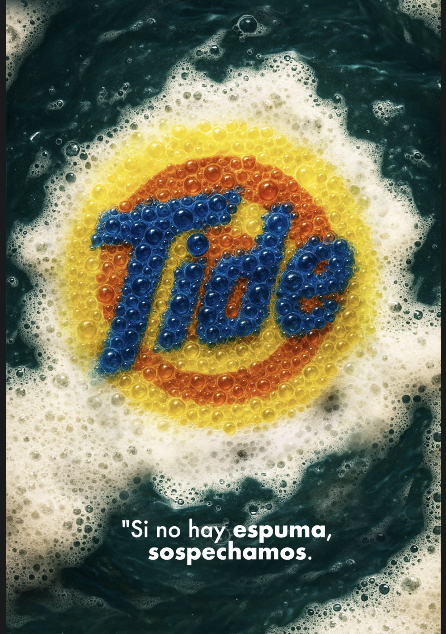 Story: Tide logo formed in soap foam
