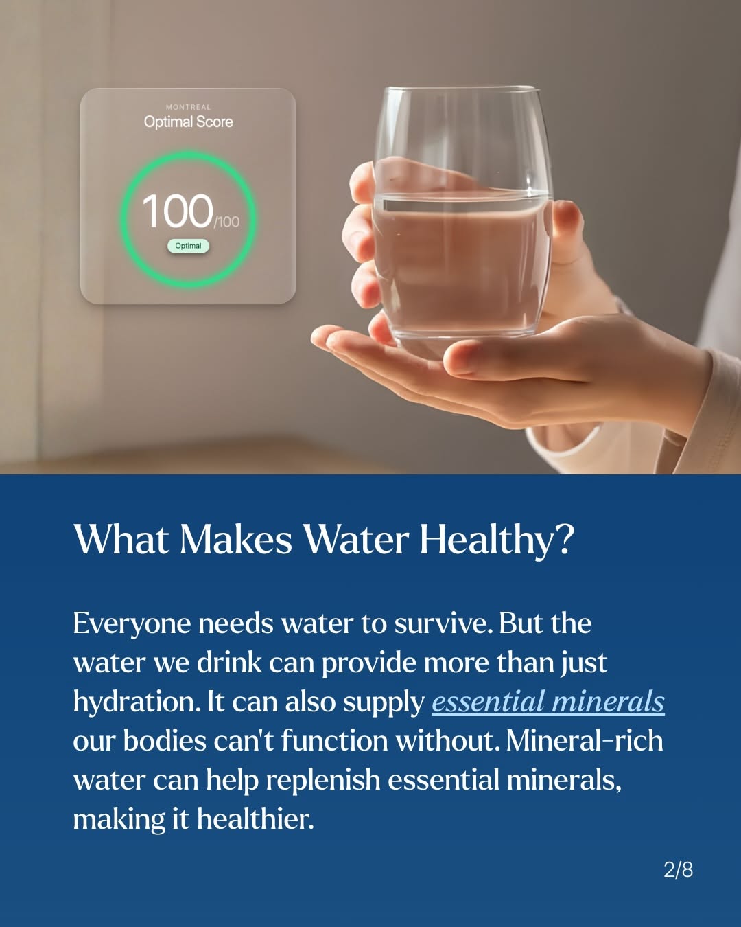 Instagram post: Mineral magnifier supports health question, slide 2