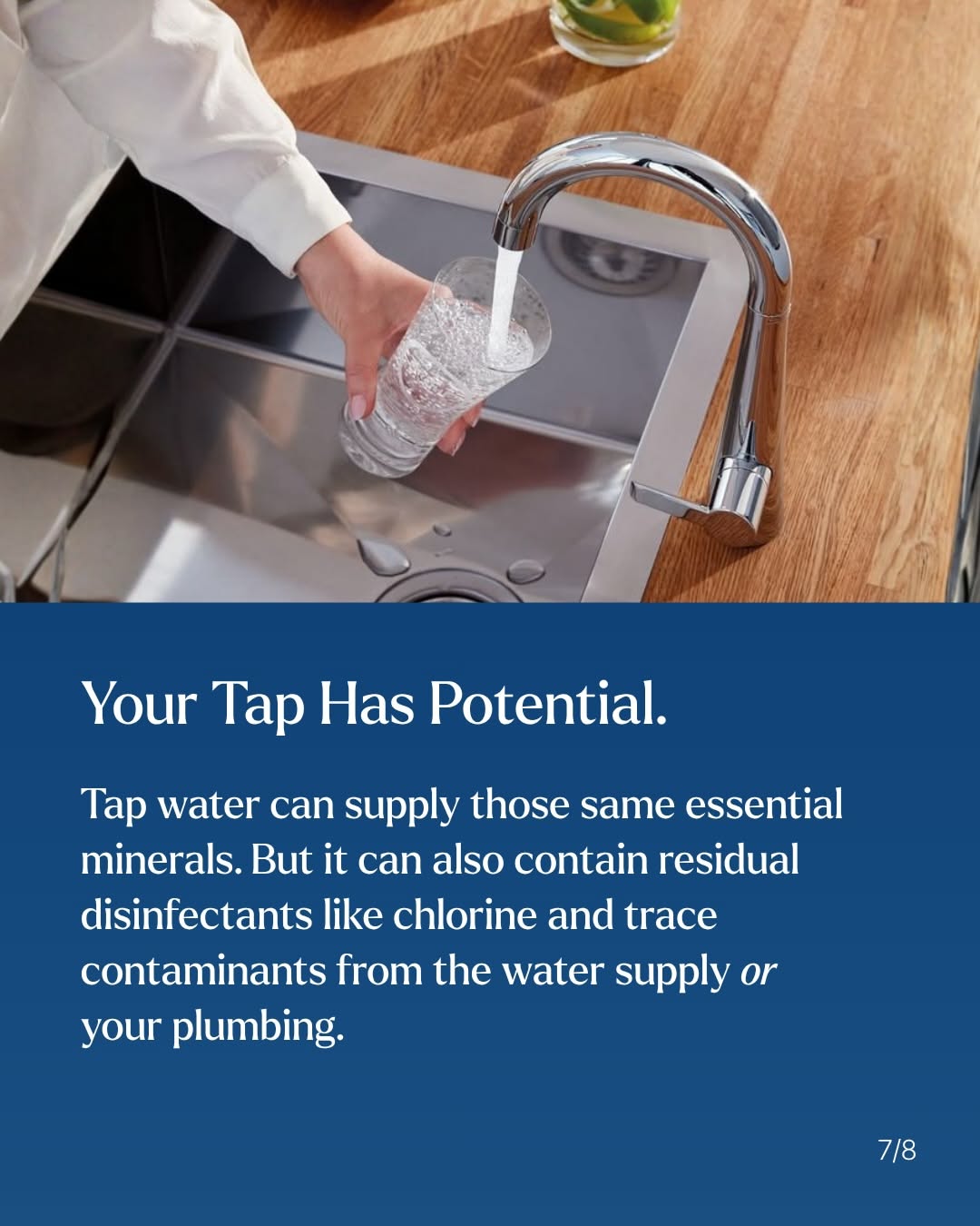 Instagram post: Mineral magnifier supports health question, slide 7