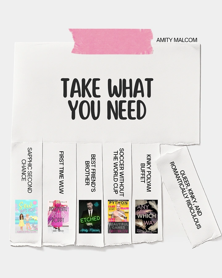 Bookstores creative ad: Tear-off flyer metaphor for book tropes