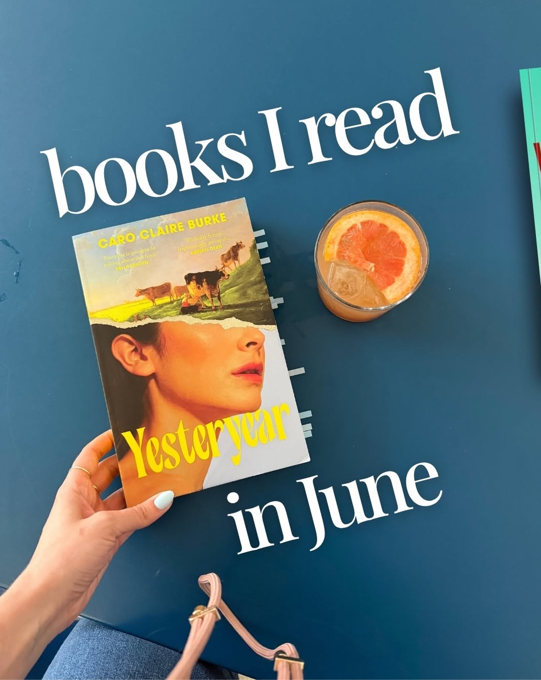 Book cover face replaces reader's face