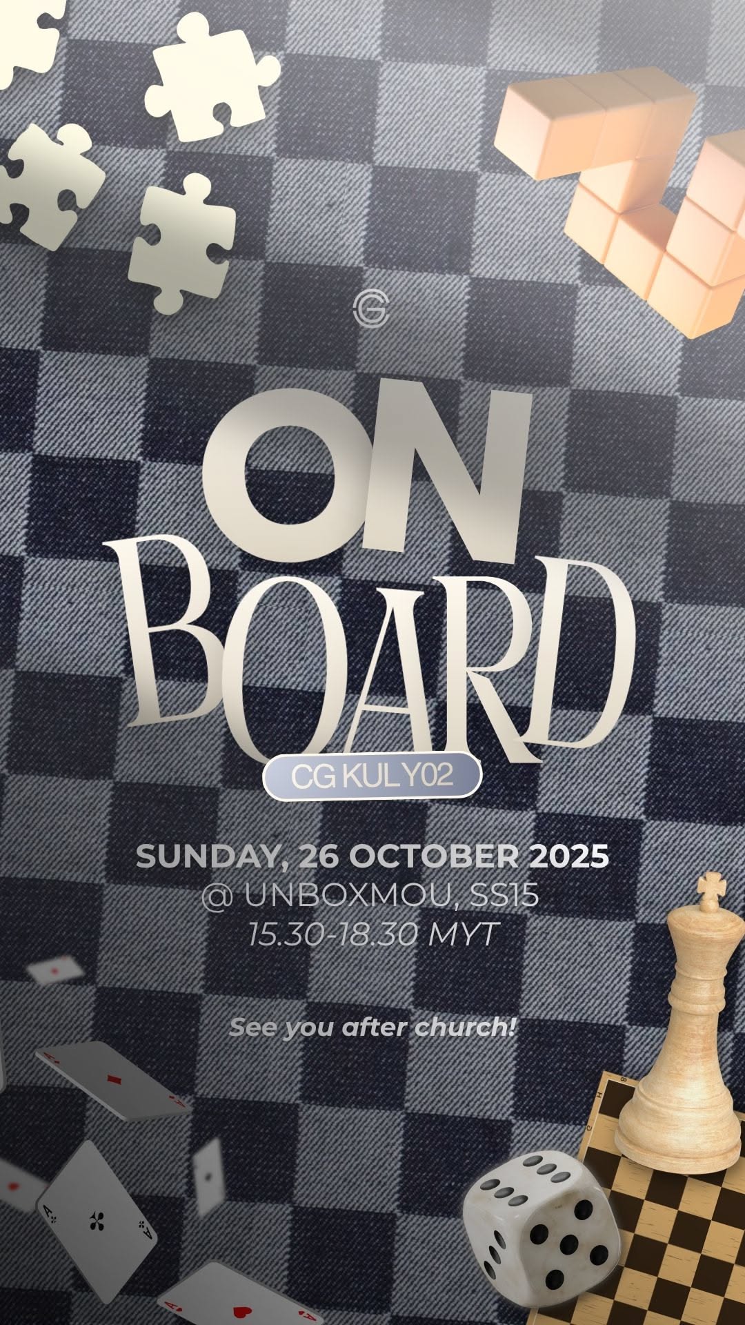 Story: Board surface becomes typographic backdrop