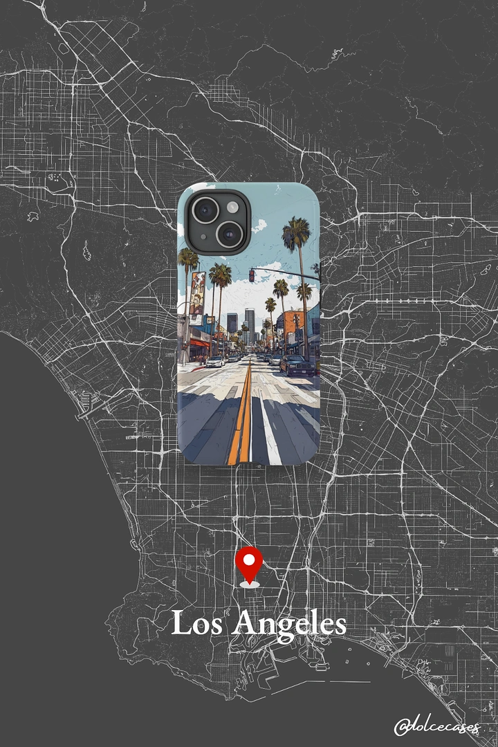 Phone Cases & Mobile Accessories creative ad: Phone case becomes Los Angeles map