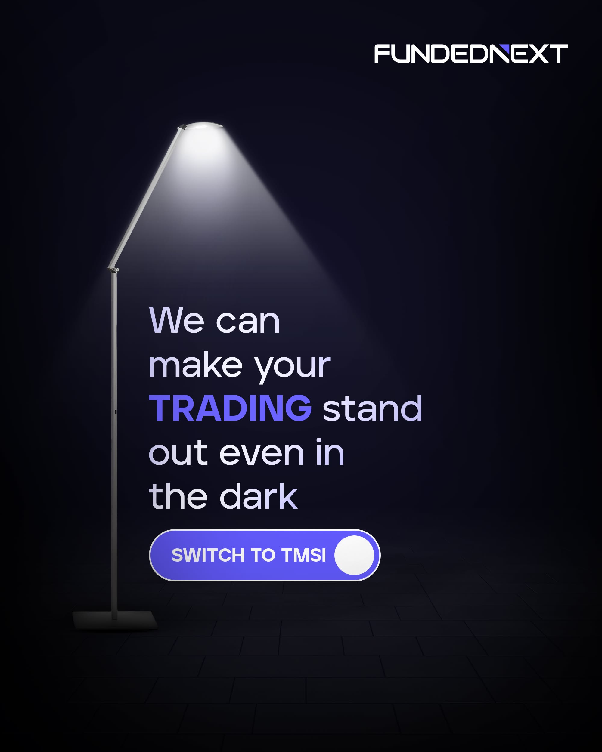 Instagram post: Streetlamp spotlight: stand out in dark
