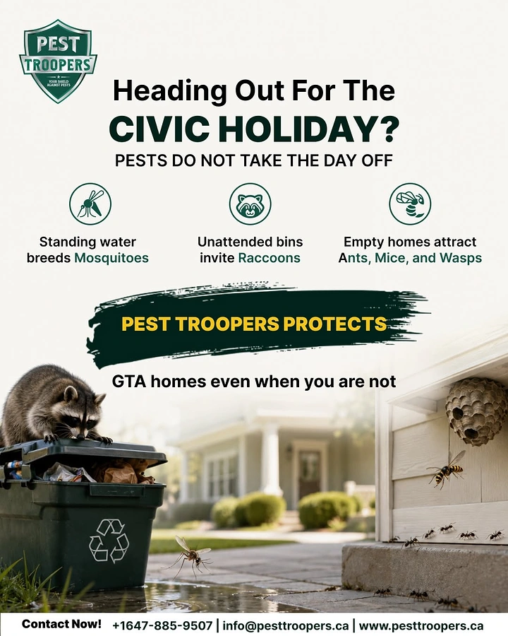 Pest Control creative ad: Pests don't take the holiday off