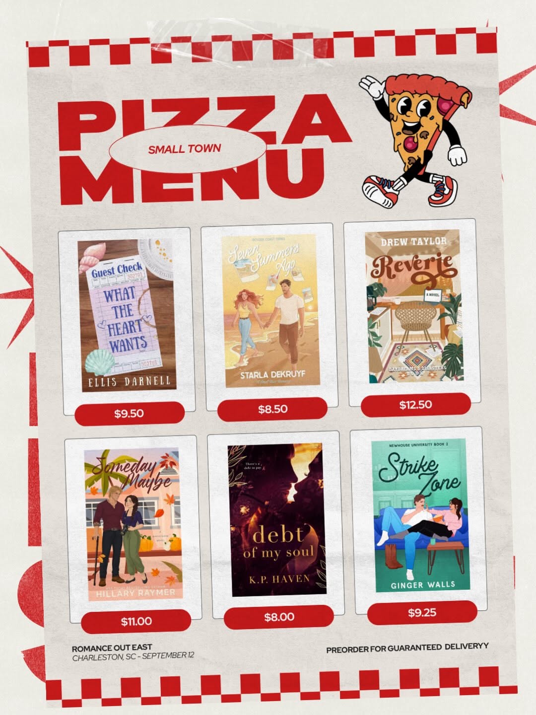 Carousel: Dessert fruit pizza slices cascading down the page, slide 5