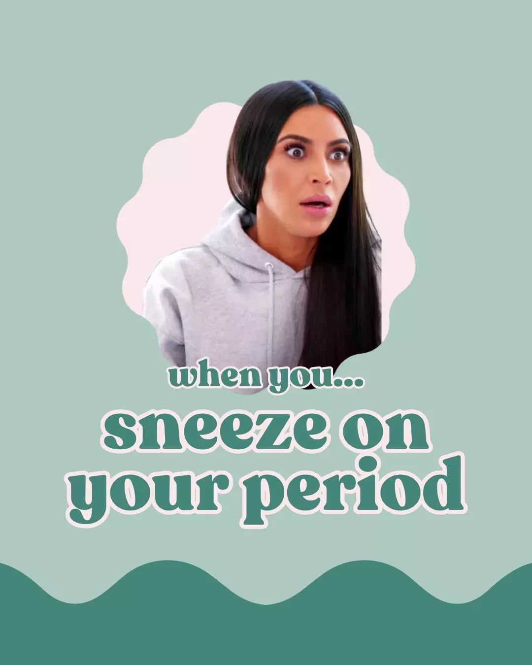 Instagram post: Witty sneeze-period symptom concept