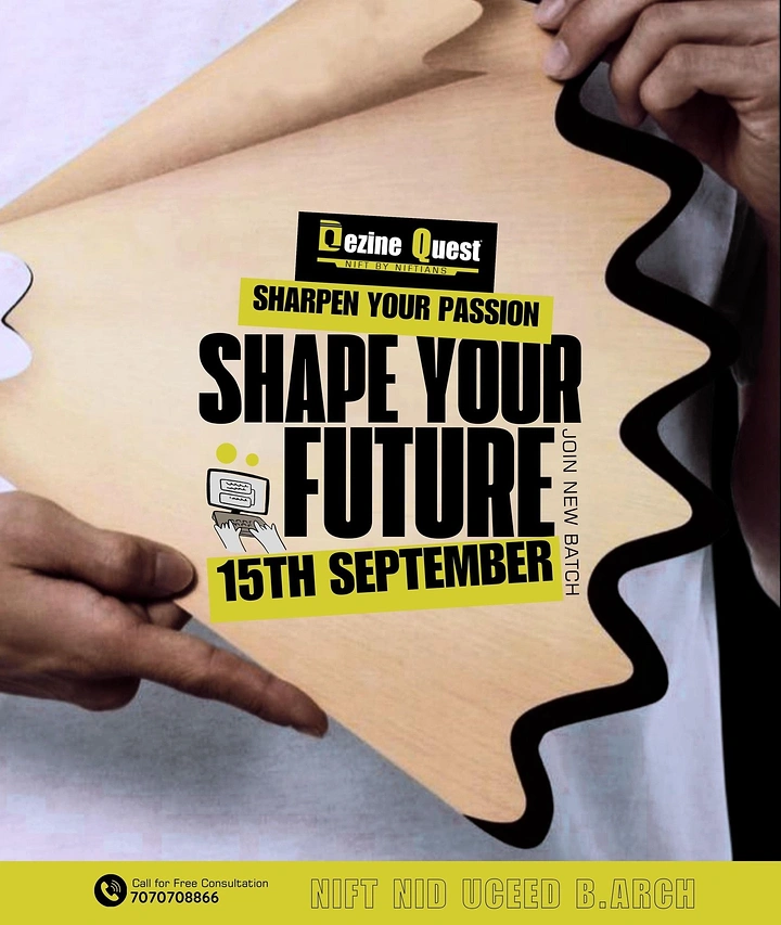 Design & Animation Schools creative ad: Hands physically shape the future metaphor