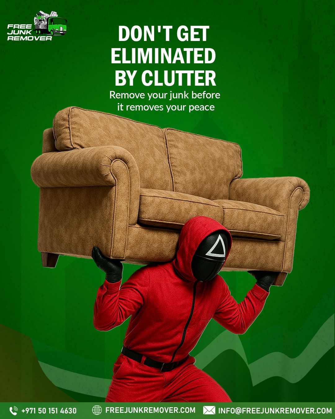 Instagram post: Clever clutter elimination visual metaphor, slide 2