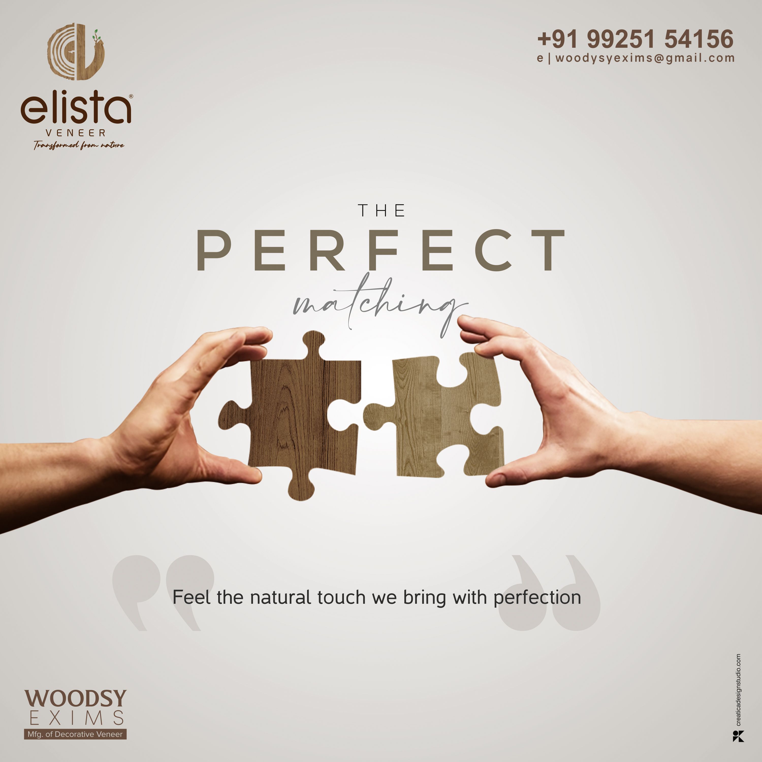 Instagram post: Wooden puzzle pieces as perfect match
