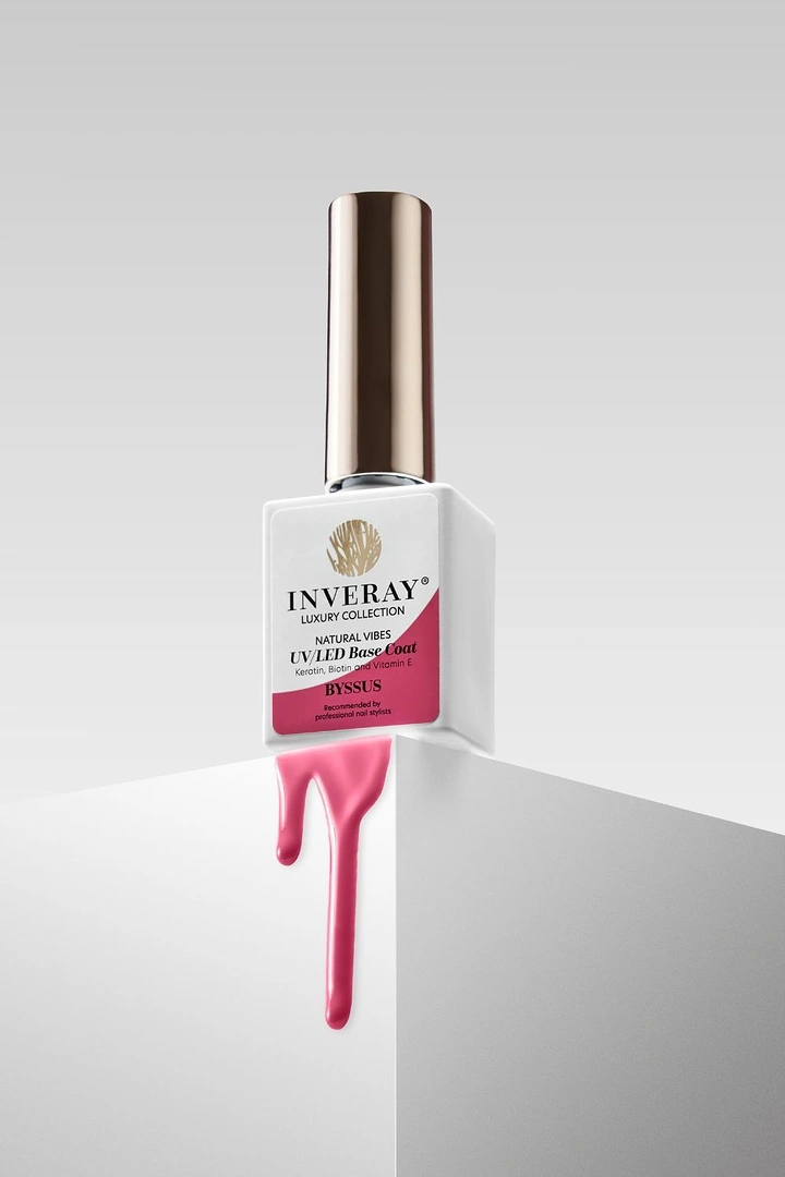 Nail Polish Brands creative ad: Bottle becomes geometric paint source