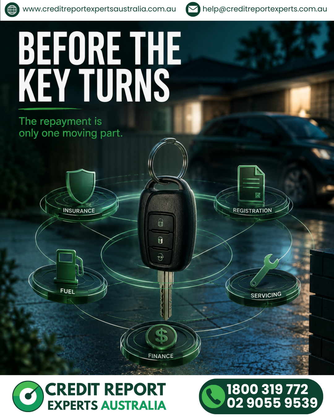 Instagram post: Car key unlocks surrounding financial protections