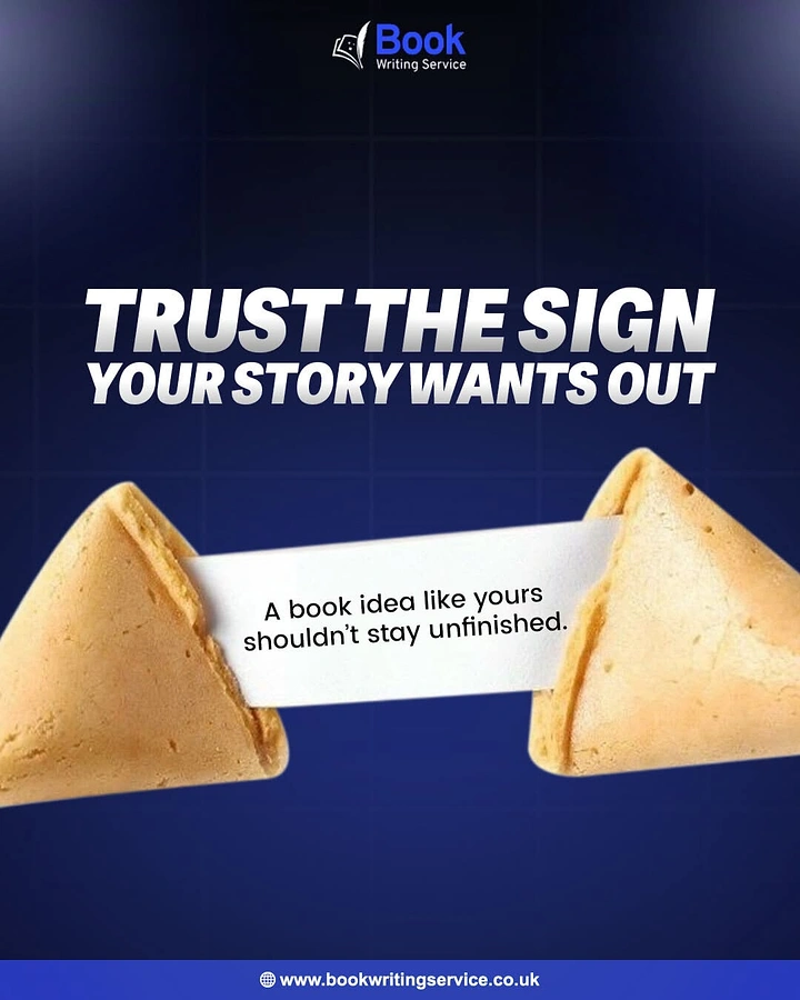 Bookstores creative ad: Fortune cookie message pitches book writing