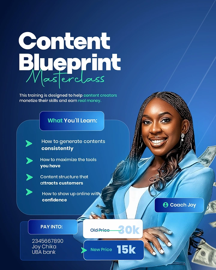 Online Courses & E-learning creative ad: Blueprint metaphor supports content training