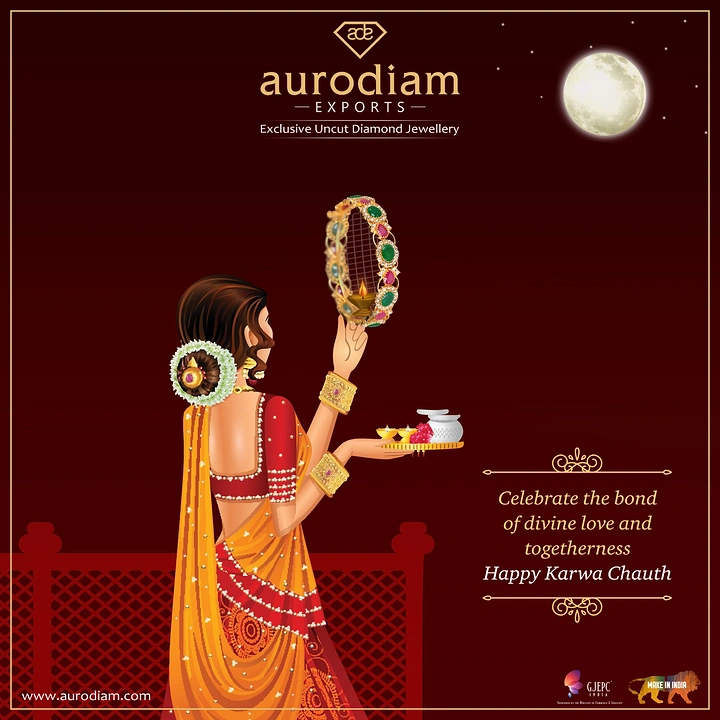 Karwa Chauth creative ad: Diamond jewellery piece becomes the sieve