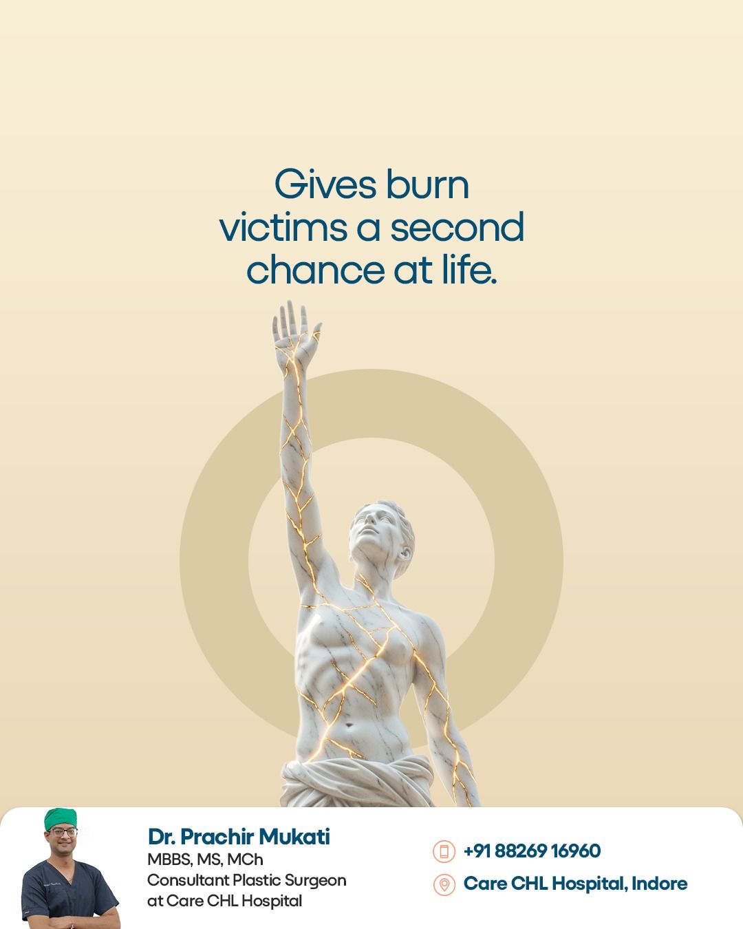 Instagram post: Classical statue reframes surgery beyond appearance, slide 3