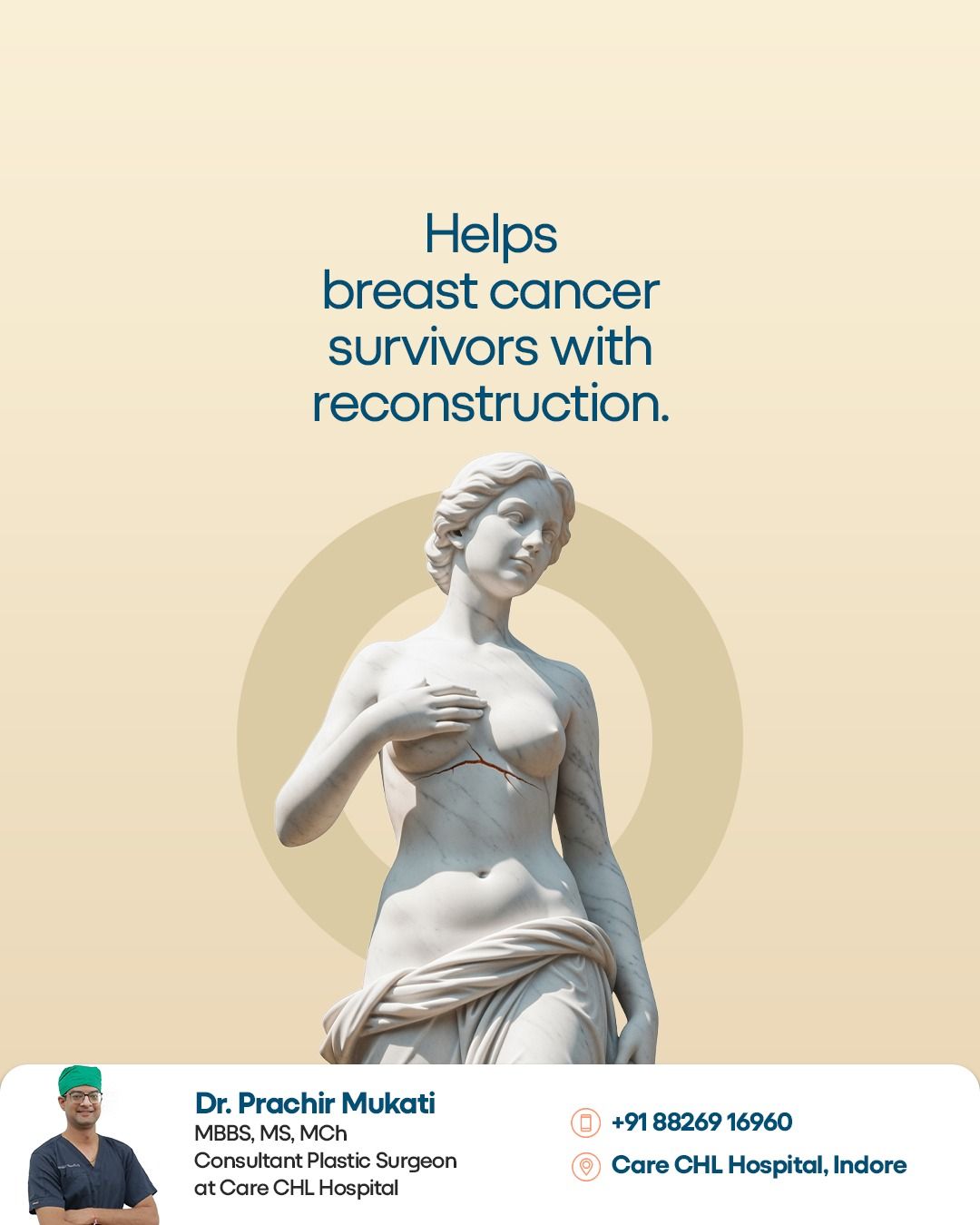 Instagram post: Classical statue reframes surgery beyond appearance, slide 4
