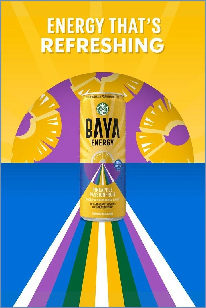 Energy & Sports Drinks creative ad: Energy drink becomes a vivid sunburst