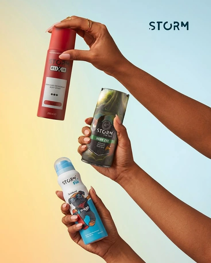 Deodorants & Antiperspirants creative ad: Unexpected multi-arm product composition