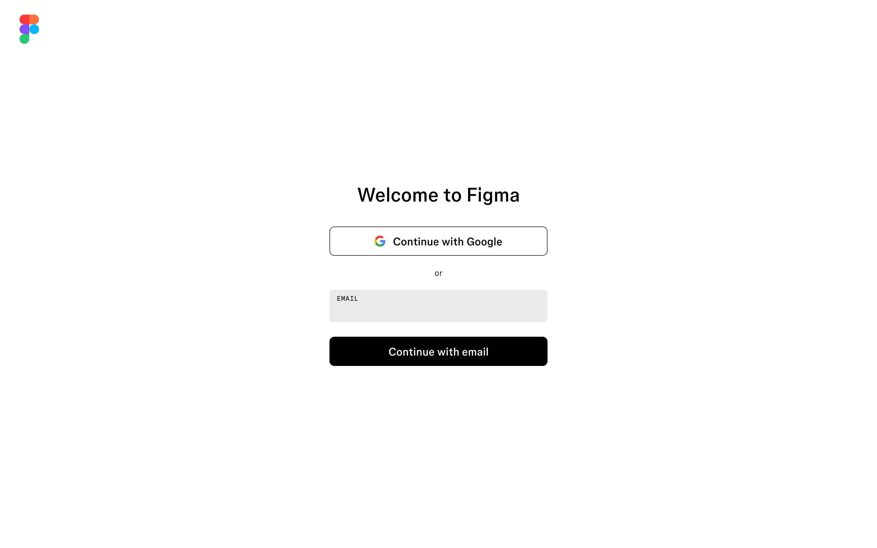 Figma signup page