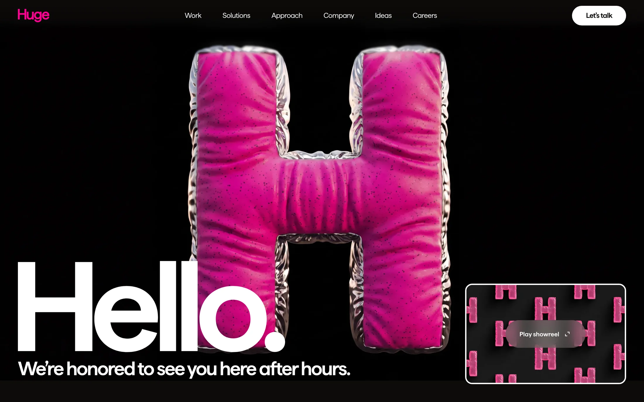 Huge website color scheme