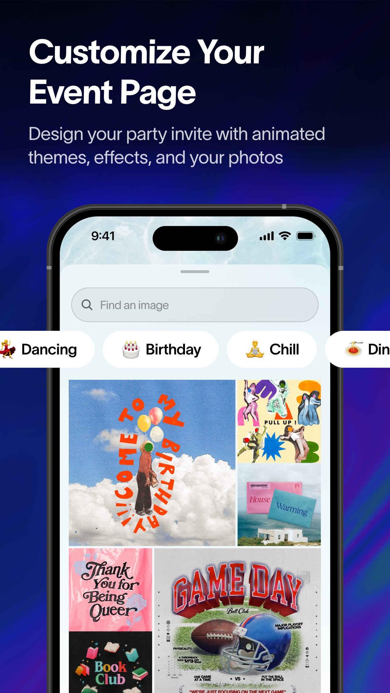 Partiful iOS app screen 2