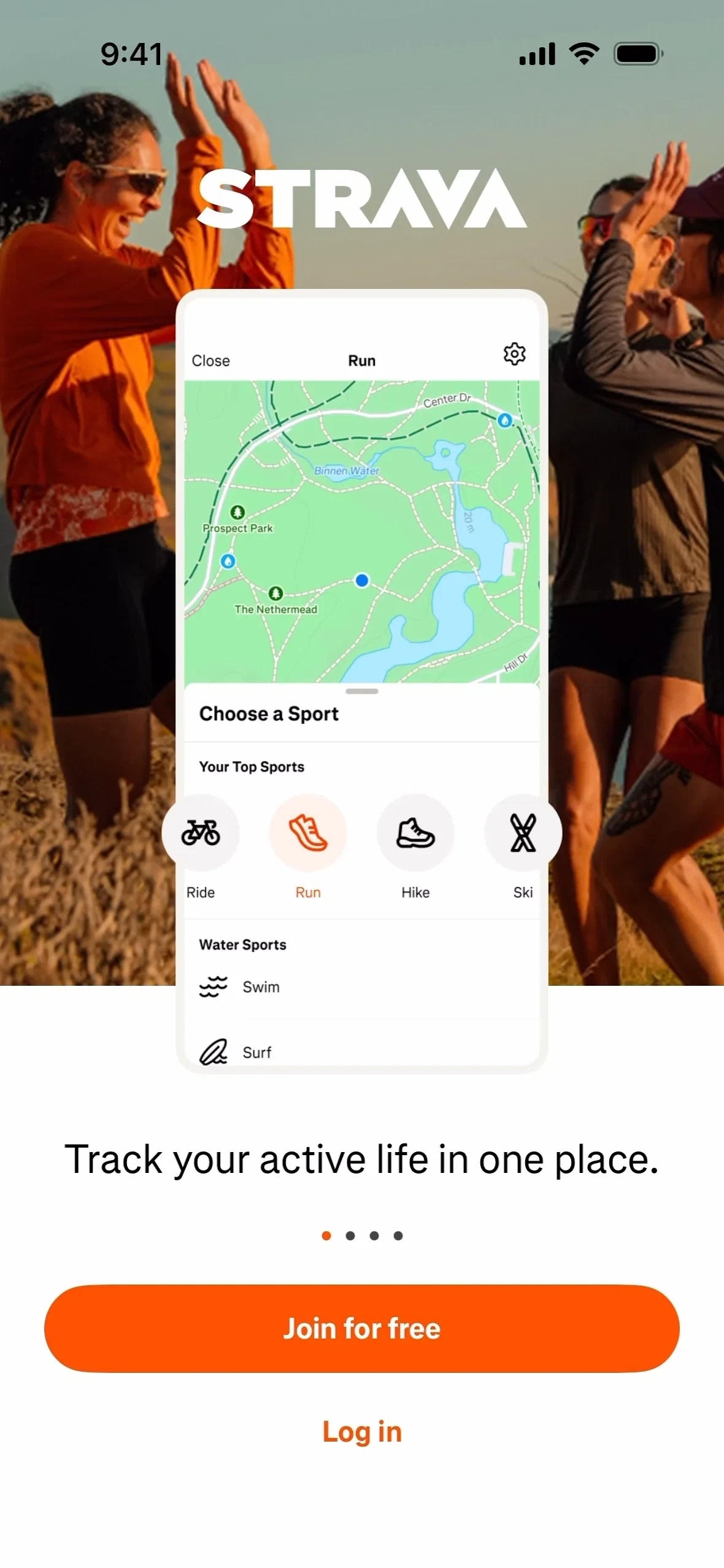 Strava iOS app screen