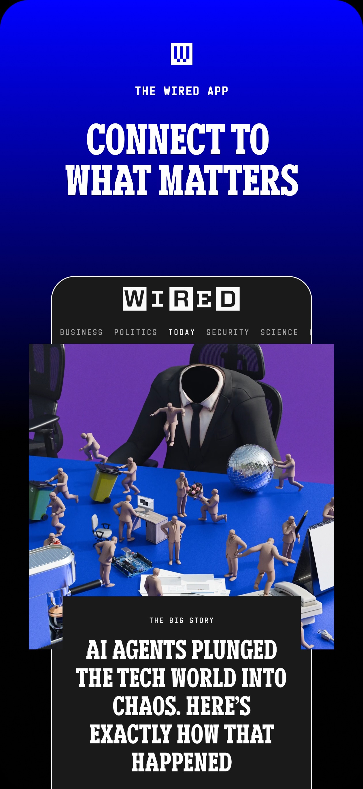 WIRED iOS app screen 1