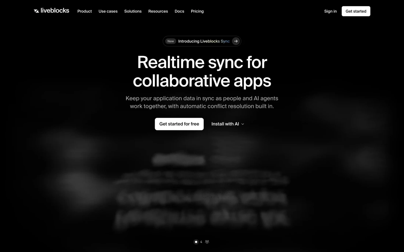 Liveblocks homepage