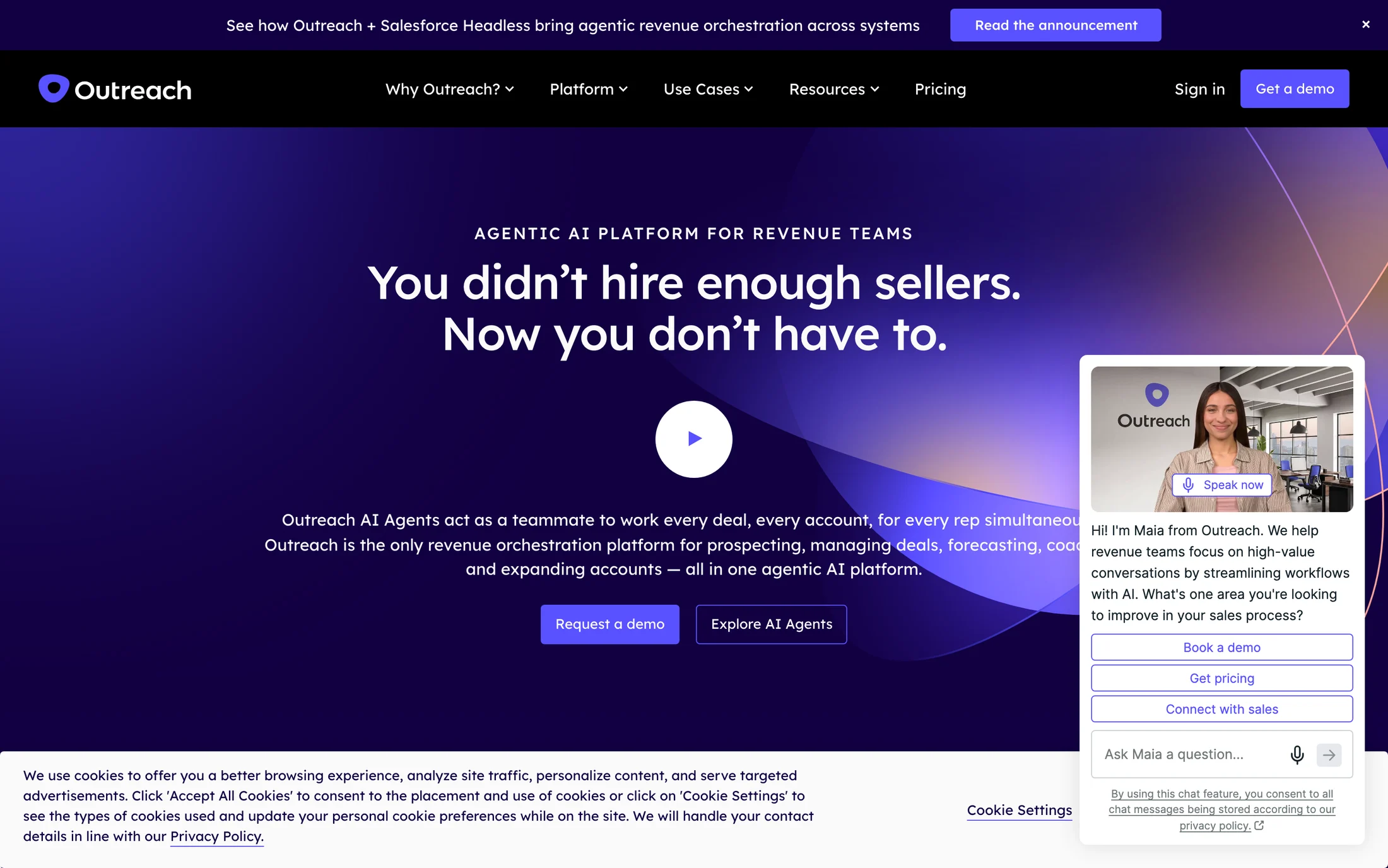 Outreach website color scheme