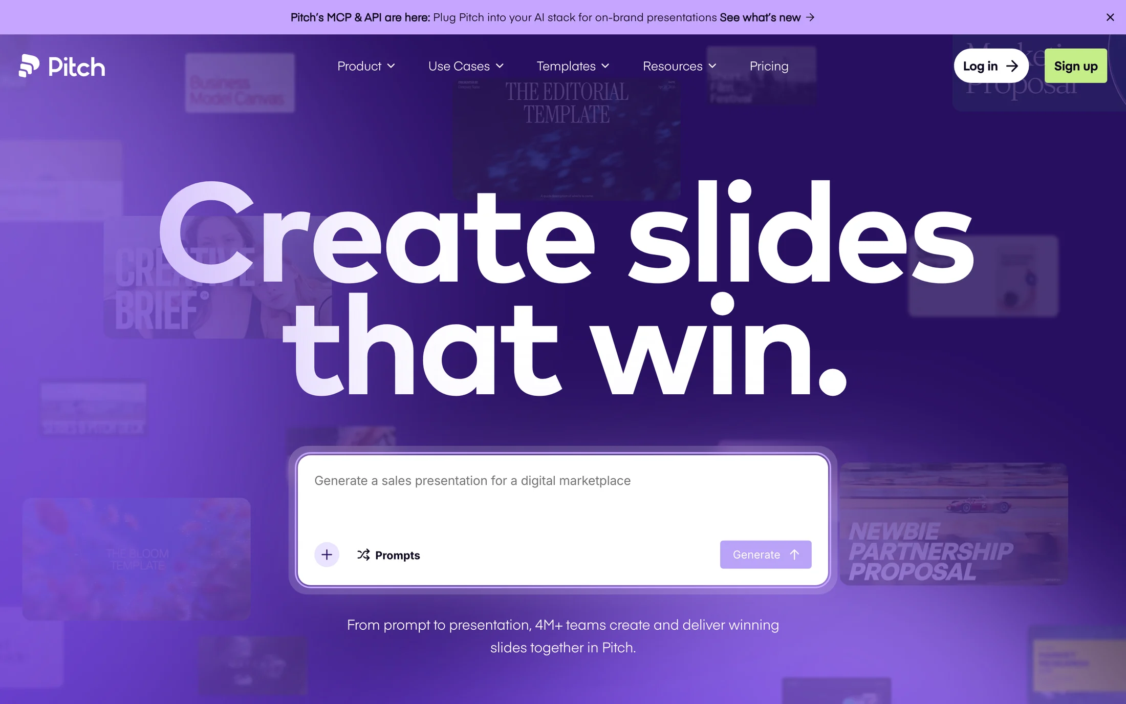 Pitch website color scheme