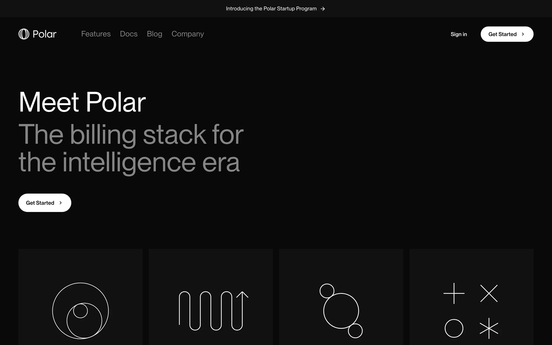 Polar website color scheme