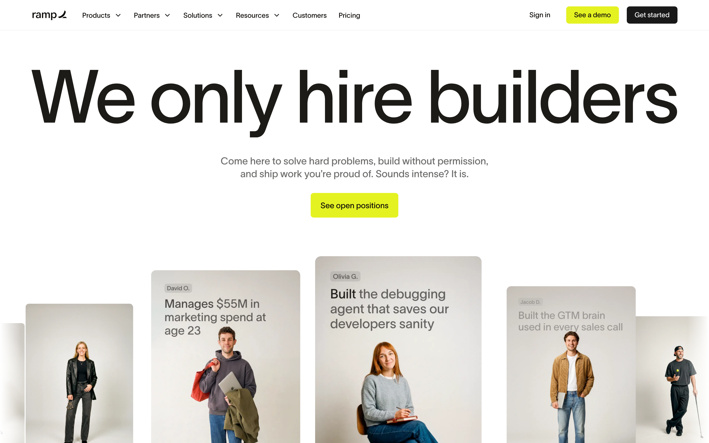 Ramp careers page