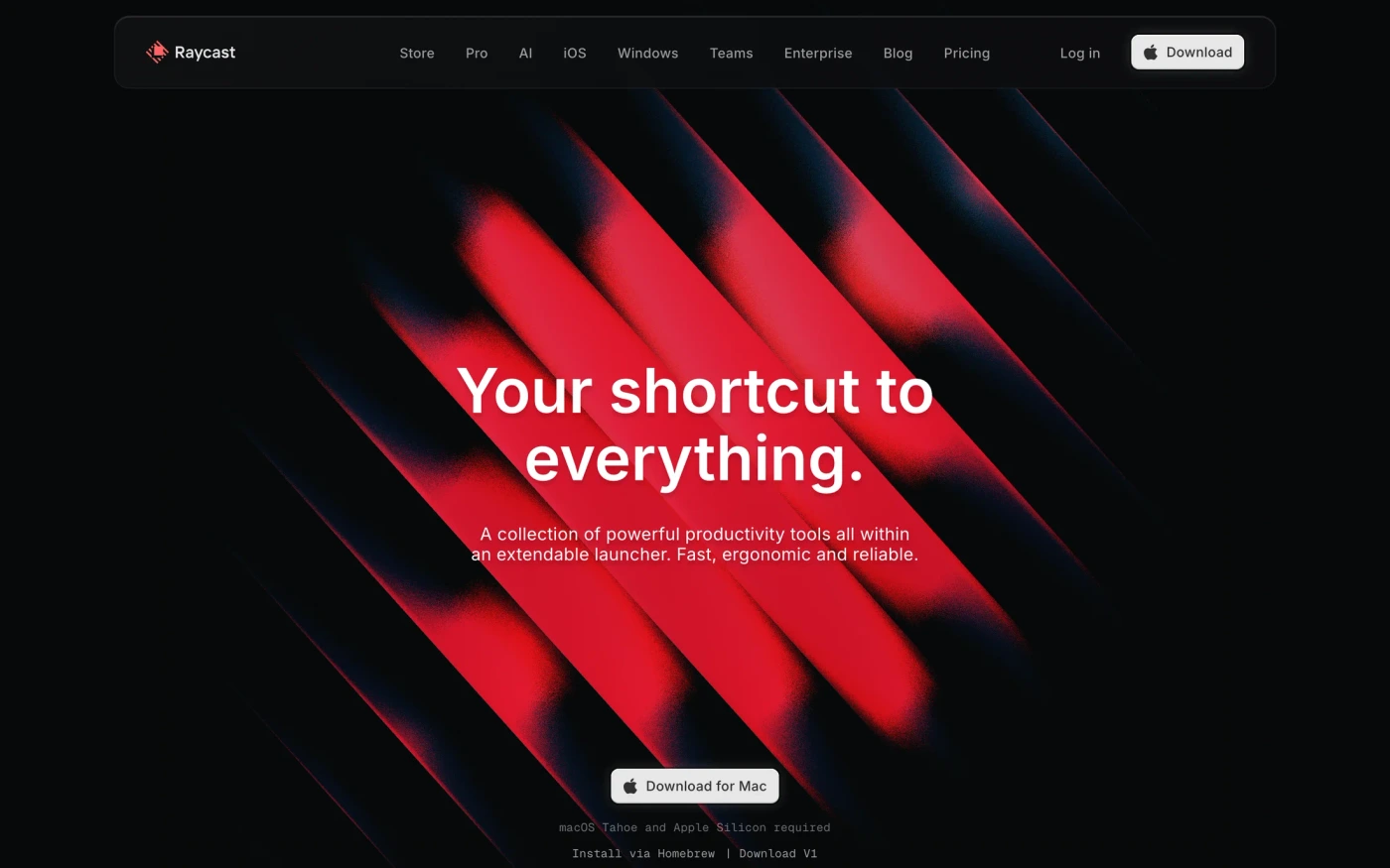 Raycast website
