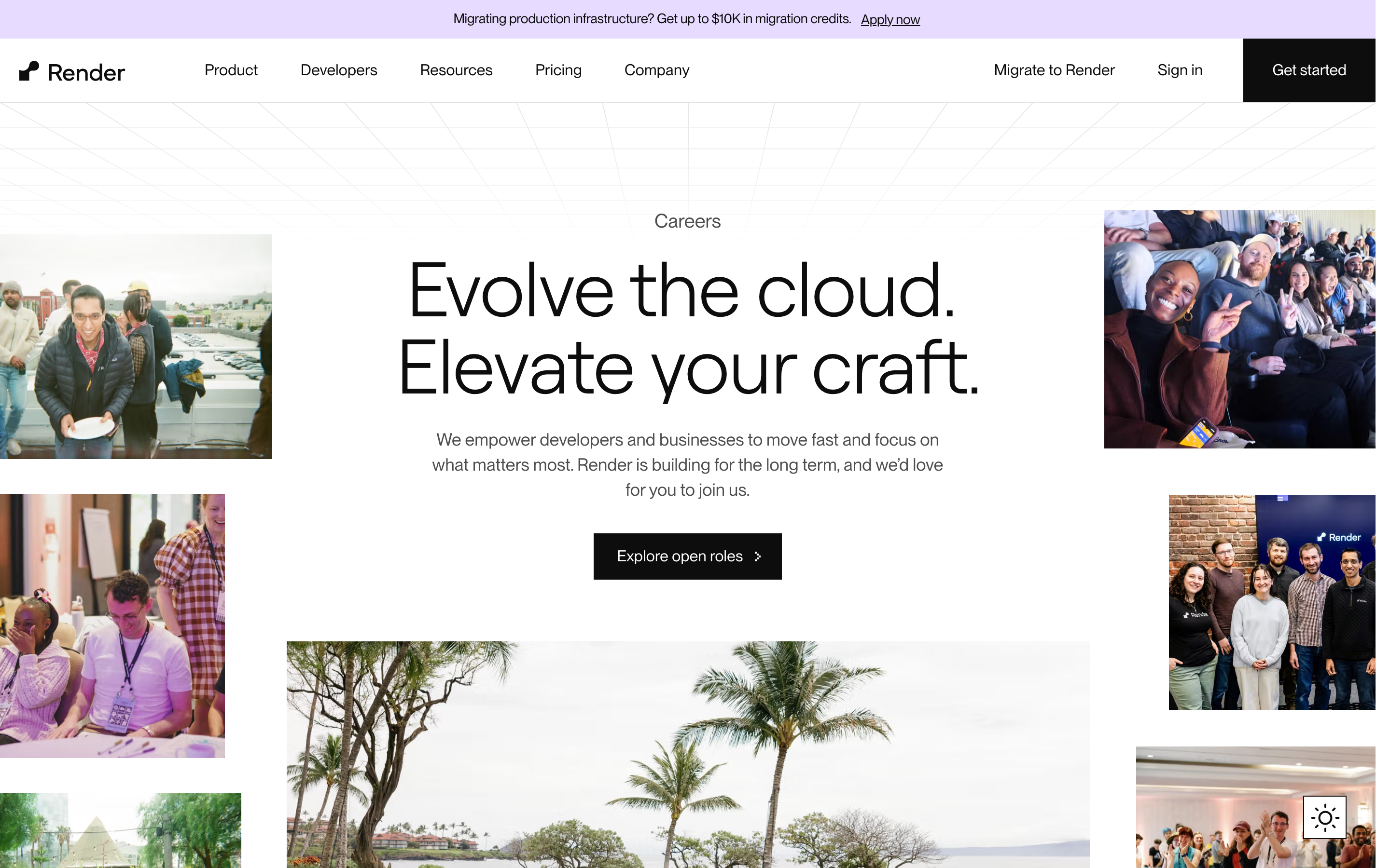 Render careers page