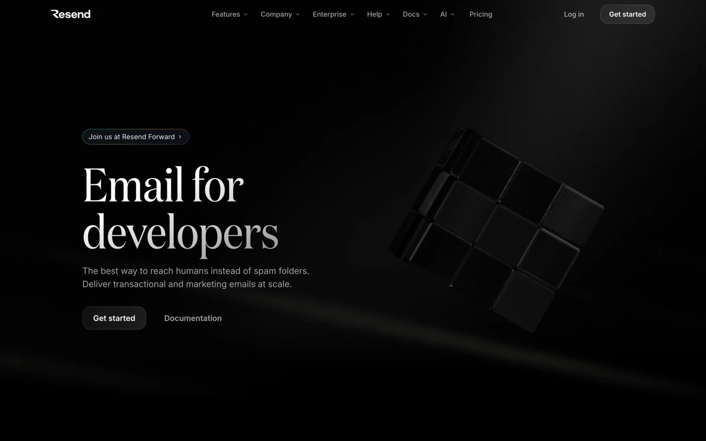 Resend website