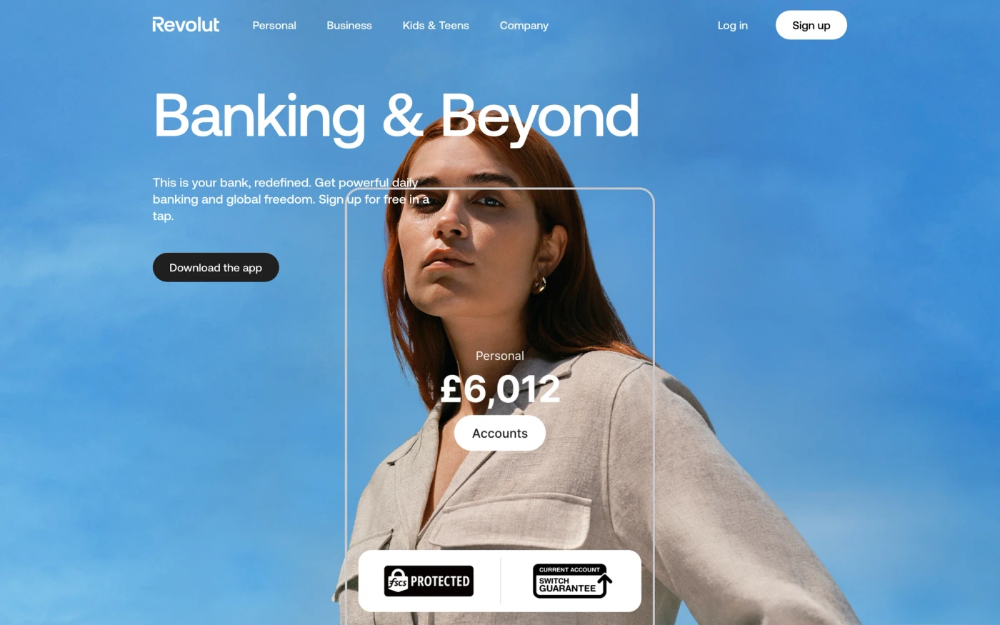 Revolut homepage