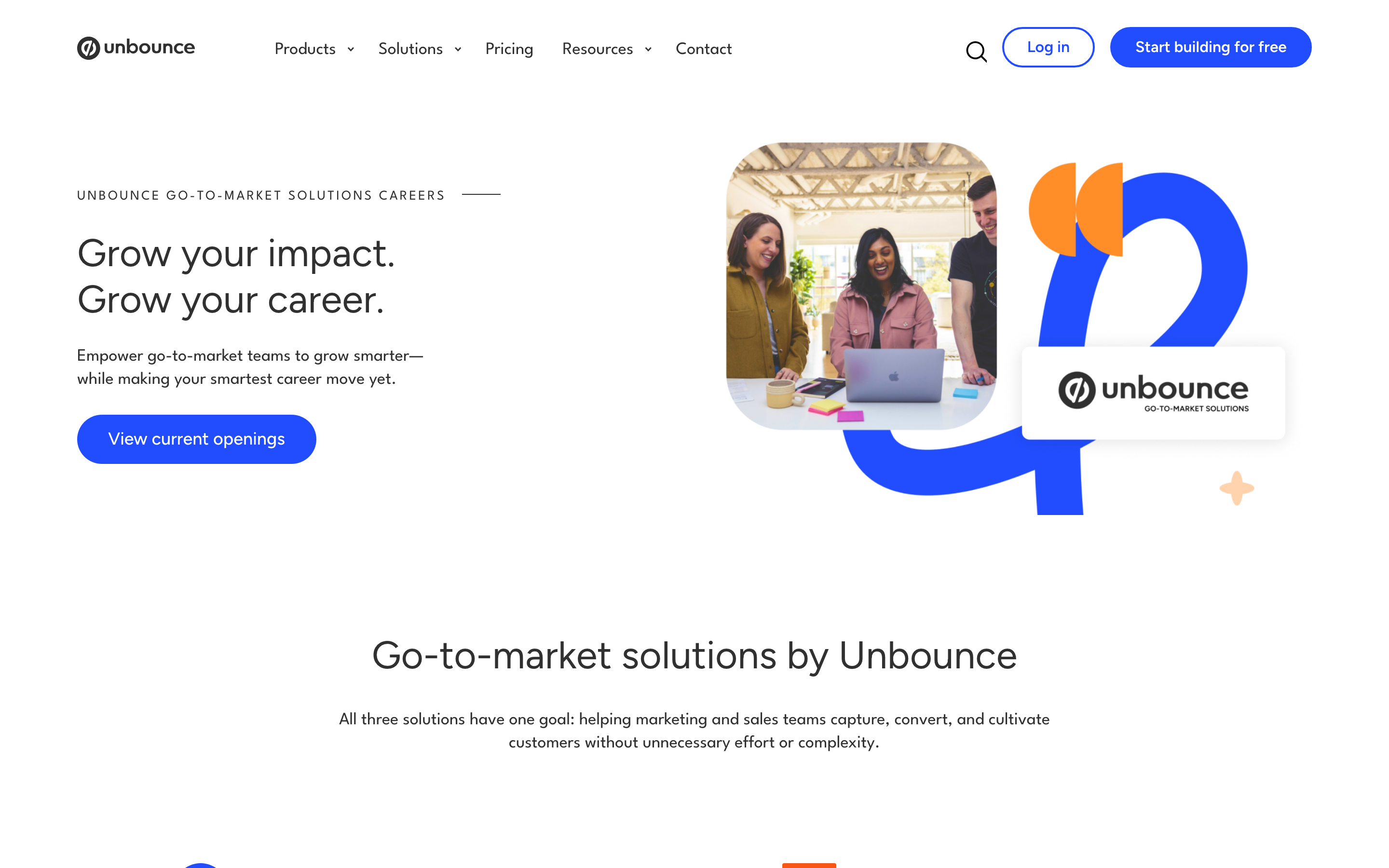 Unbounce careers page