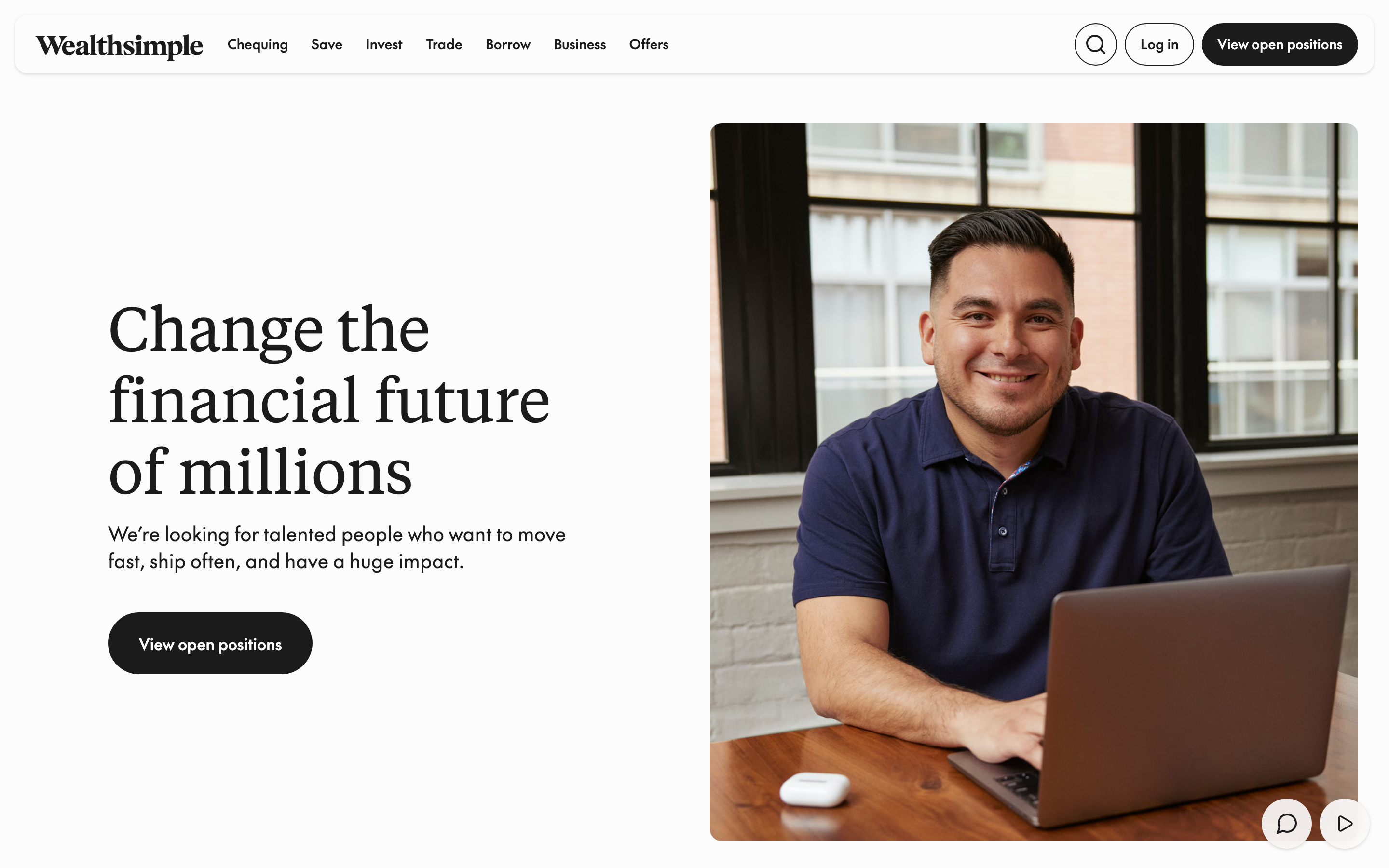 Wealthsimple careers page