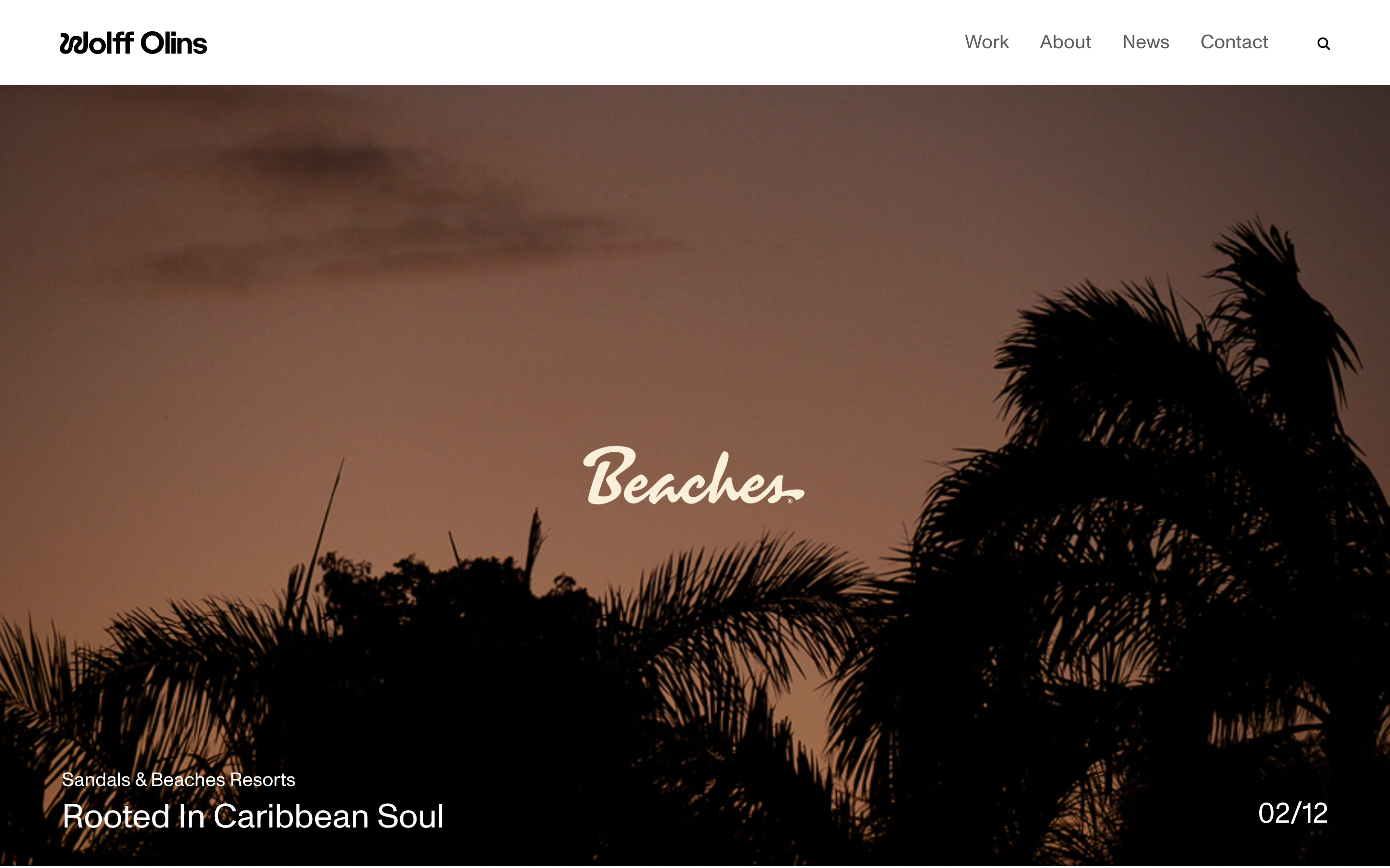 Wolff Olins website color scheme